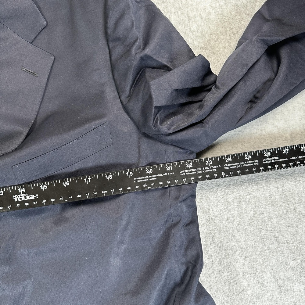 Ermenegildo Zegna Suit Blazer Pants Mens 44 36x27 Blue Wool 2 Piece Italy - Picture 4 of 16